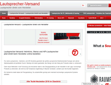 Tablet Screenshot of lautsprecher-versand.com